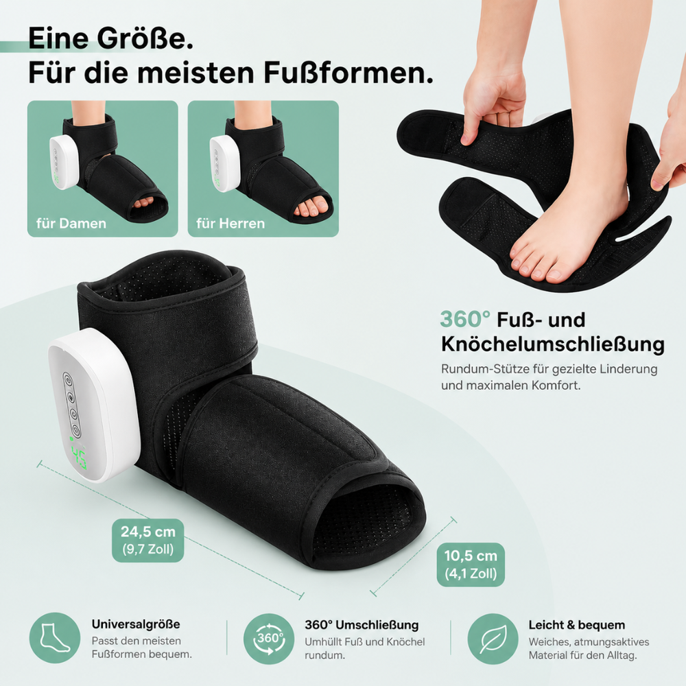 Lindara | 2 in 1 Massagegerät mit Wärme & Drucktherapie